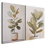 Impression sur toile modulaire Plante en pot dans un pot blanc