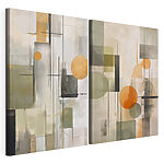 Impression sur toile modulaire Deux œuvres d'art