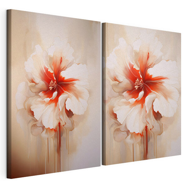 Peinture représentant une fleur Impression sur toile modulaire Peinture représentant une fleur