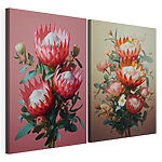 Impression sur toile modulaire Collage de fleurs