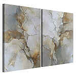 Impression sur toile modulaire Textures artistiques dans des tons neutres