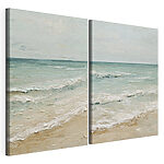 Impression sur toile modulaire Tableau représentant une plage