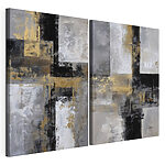 Impression sur toile modulaire Paire d'œuvres d'art