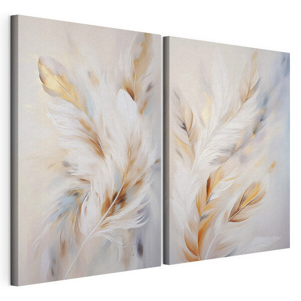 Des œuvres d'art naturelles aux lignes fluides exposées Impression sur toile modulaire Des œuvres d'art naturelles aux lignes fluides exposées