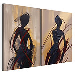 Impression sur toile modulaire Tableau représentant une femme