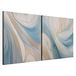 Impression sur toile modulaire Des couleurs fluides dans une douce harmonie
