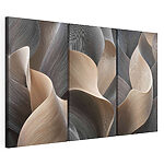 Impression sur toile modulaire Des lignes fluides dans des tons doux