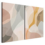 Impression sur toile modulaire Des teintes douces aux formes fluides