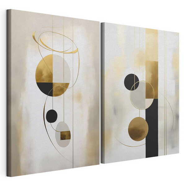 Impression sur toile modulaire Deux images d'œuvres d'art