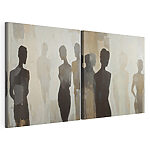 Impression sur toile modulaire Peinture représentant le corps d'une femme