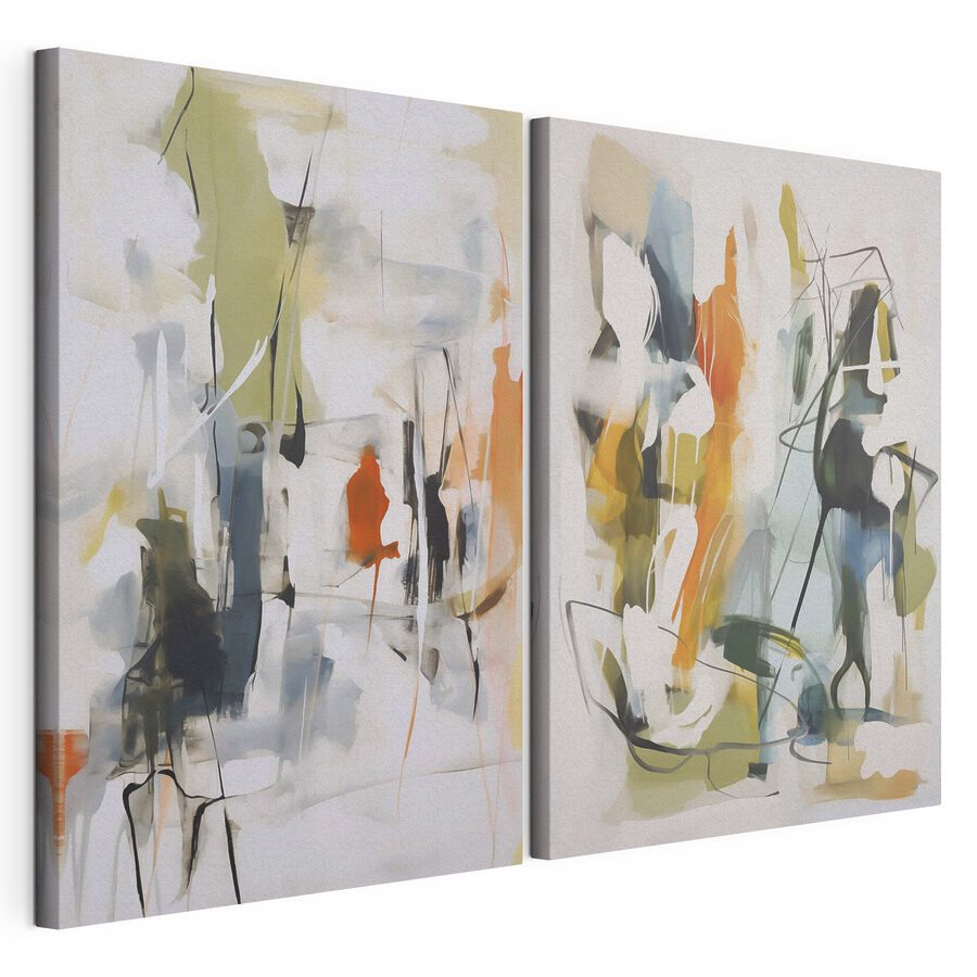 Tableau modulaire Peinture de différentes couleurs (UGS : m30069)