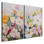 Impression sur toile modulaire Peinture de fleurs sur toile