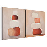Impression sur toile modulaire Peinture représentant des objets empilés