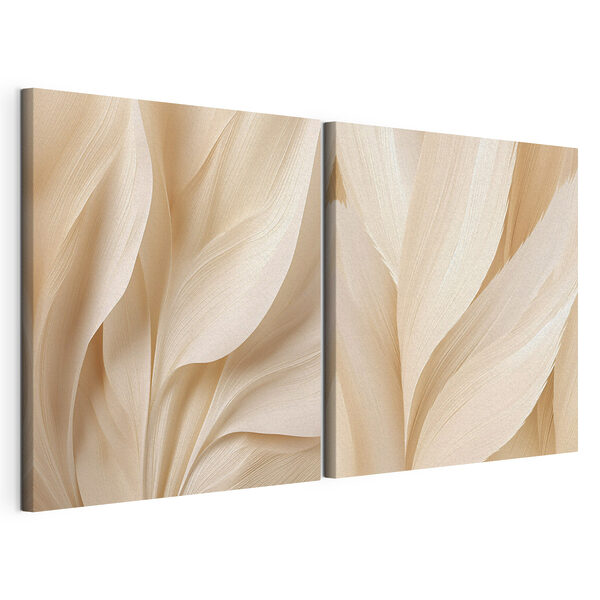 Les courbes douces des textures naturelles Impression sur toile modulaire Les courbes douces des textures naturelles