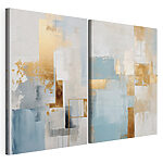 Impression sur toile modulaire Une harmonie abstraite dans des tons doux