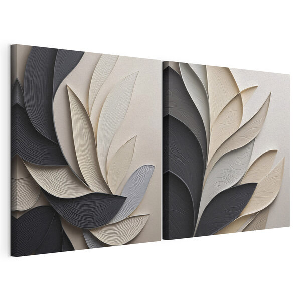 Impression sur toile modulaire Des feuilles délicates aux teintes harmonieuses (UGS : m30195) Impression sur toile modulaire Impression sur toile modulaire Des feuilles délicates aux teintes harmonieuses (UGS : m30195)