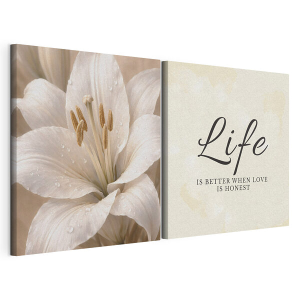 La vie regorge de moments authentiques Impression sur toile modulaire La vie regorge de moments authentiques