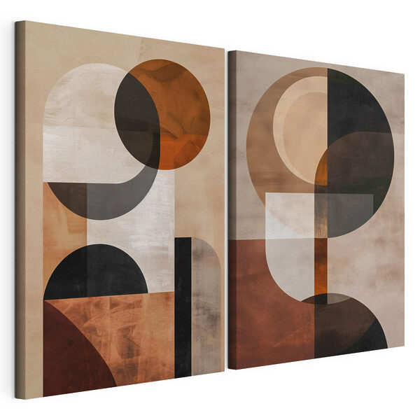 Impression sur toile modulaire Paire d'œuvres d'art