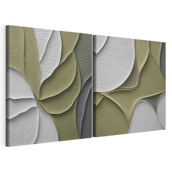 Les courbes douces des formes organiques Impression sur toile modulaire Les courbes douces des formes organiques