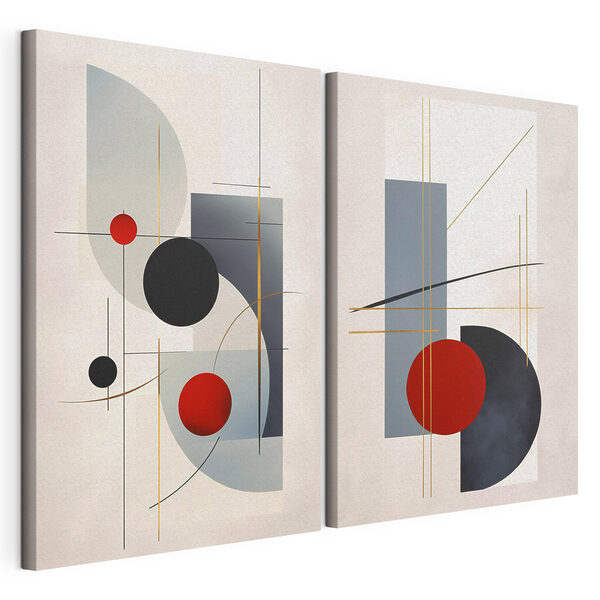 Deux images d'œuvres d'art Impression sur toile modulaire Deux images d'œuvres d'art