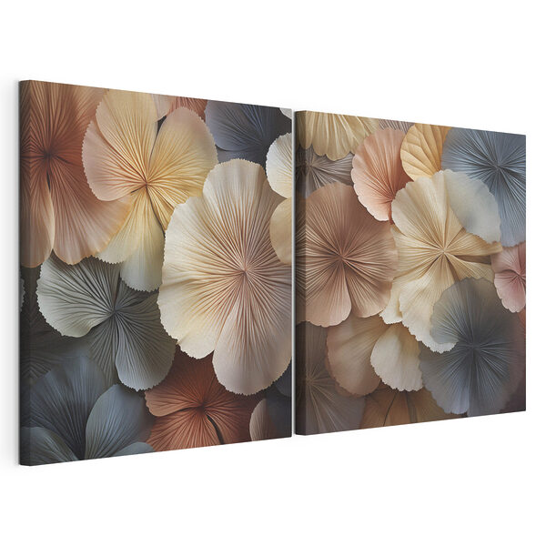 Collage de fleurs Impression sur toile modulaire Collage de fleurs