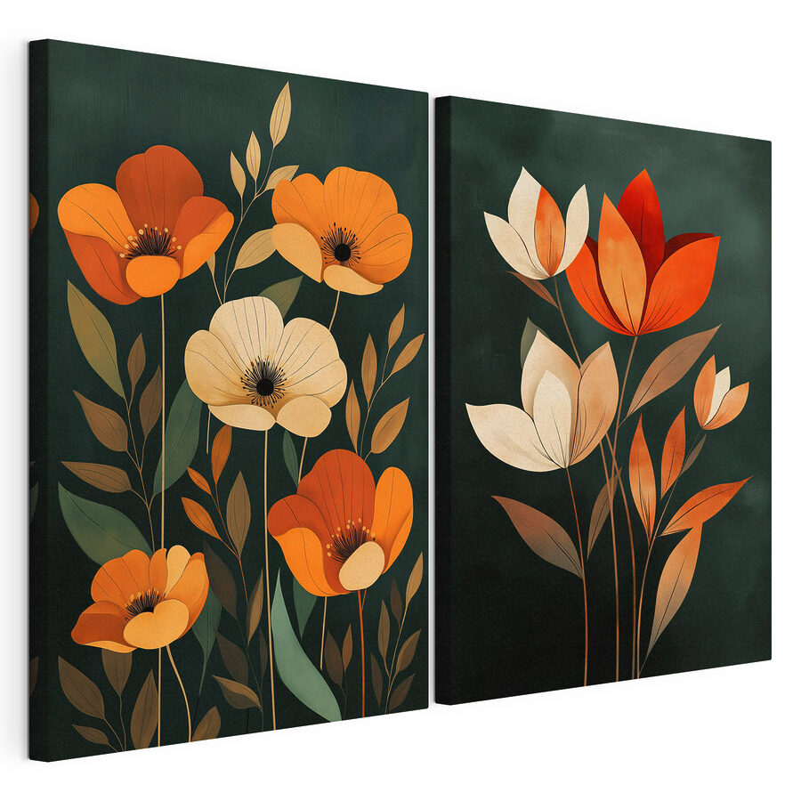 Tableau modulaire Grâce des tulipes élancées (UGS : m30878) Tableau modulaire Grâce des tulipes élancées (UGS : m30878)
