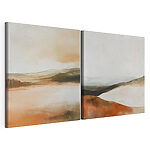 Impression sur toile modulaire Deux tableaux représentant des collines et encore des collines