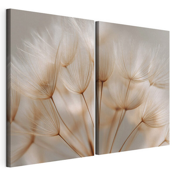 Impression sur toile modulaire De délicates mèches baignées d'une douce lumière