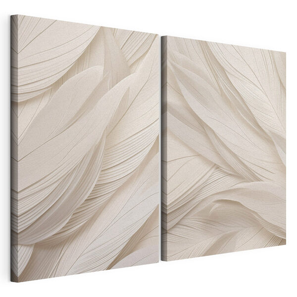 De douces vagues aux textures légères Impression sur toile modulaire De douces vagues aux textures légères