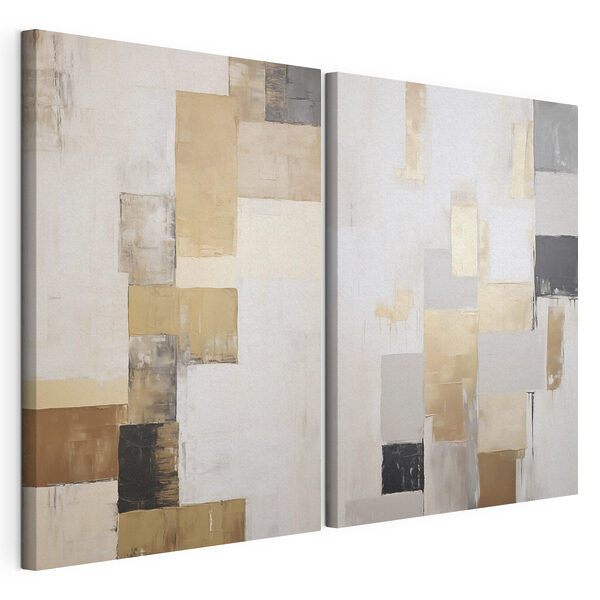Impression sur toile modulaire Peinture de différentes couleurs