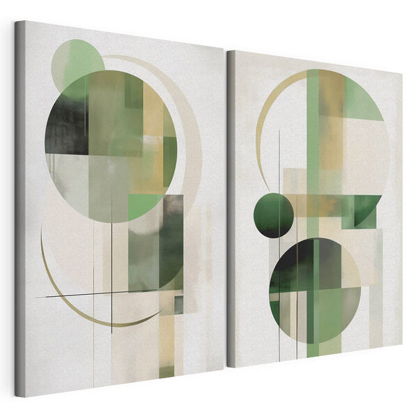 Paire d'œuvres d'art Impression sur toile modulaire Paire d'œuvres d'art