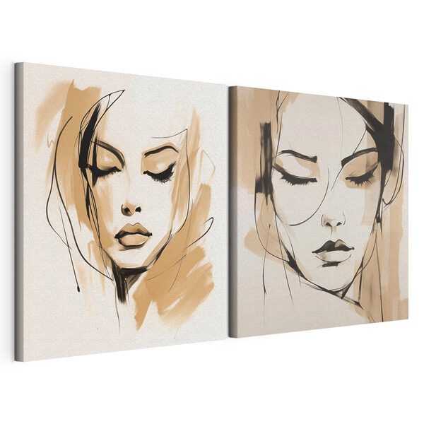 Impression sur toile modulaire Dessin représentant le visage d'une femme (UGS : m30852) Impression sur toile modulaire Impression sur toile modulaire Dessin représentant le visage d'une femme (UGS : m30852)