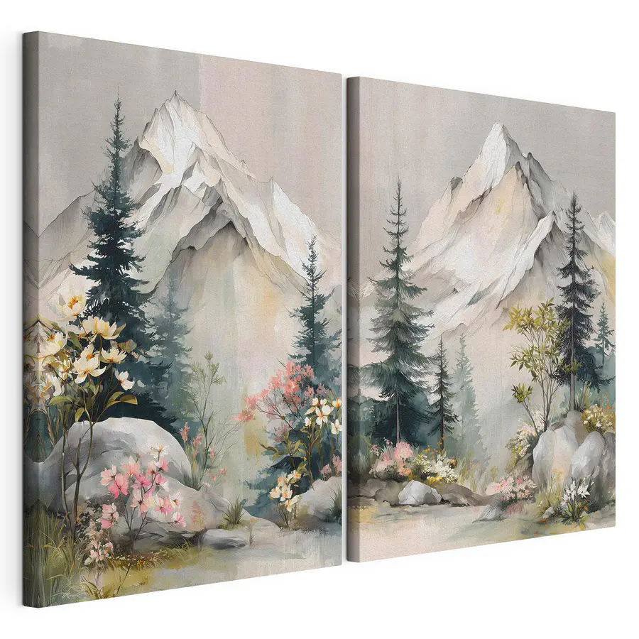 Tableau modulaire Printemps au pied des sommets (UGS : m30815)