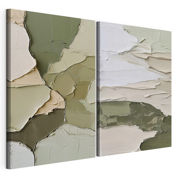Des nuances de tons terreux discrets s'harmonisent Impression sur toile modulaire Des nuances de tons terreux discrets s'harmonisent