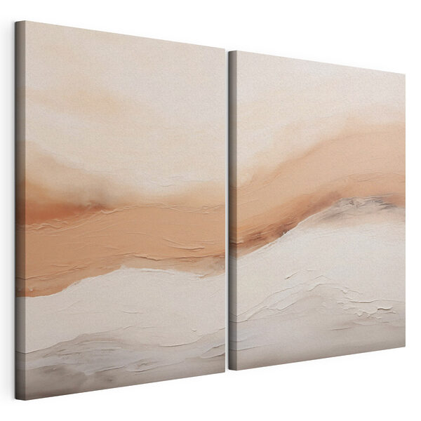 Des teintes apaisantes d'une beauté naturelle Impression sur toile modulaire Des teintes apaisantes d'une beauté naturelle