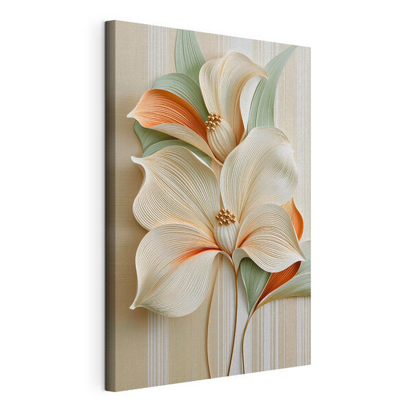 - Motif floral raffiné aux teintes douces Tableaux - Motif floral raffiné aux teintes douces