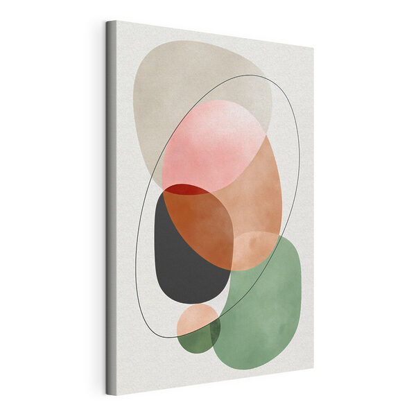 Tableaux Cercles et lignes colorés
