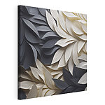 Tableaux Feuilles noires et blanches