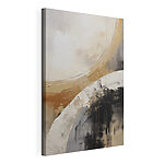 Tableaux Courbes abstraites aux couleurs douces