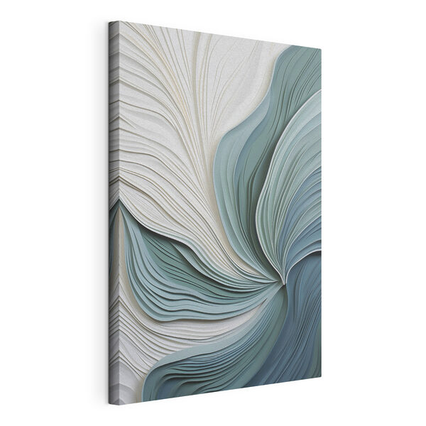 Tableaux Les formes ondulantes du papier créent des vagues dynamiques