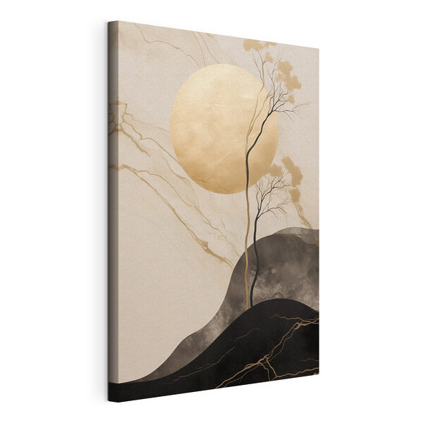 Peinture représentant un arbre et un cercle Tableaux Peinture représentant un arbre et un cercle