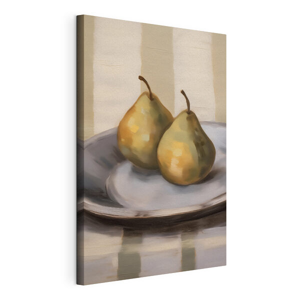 Deux poires dans une assiette Tableaux Deux poires dans une assiette