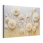 Tableaux Fleurs en papier délicates aux teintes douces