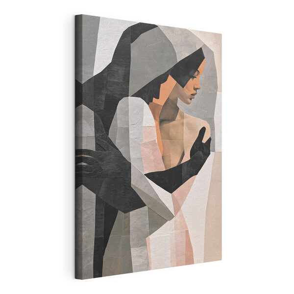 Femme aux cheveux noirs et aux gants noirs Tableaux Femme aux cheveux noirs et aux gants noirs