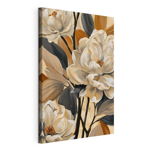 Peinture représentant des fleurs sur une toile Tableaux Peinture représentant des fleurs sur une toile