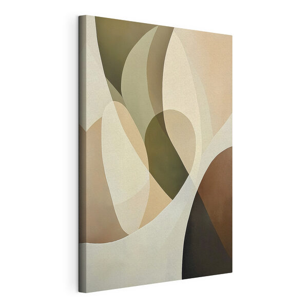 Tableaux Des formes fluides dans des tons chauds