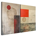 Impression sur toile modulaire Deux œuvres d'art