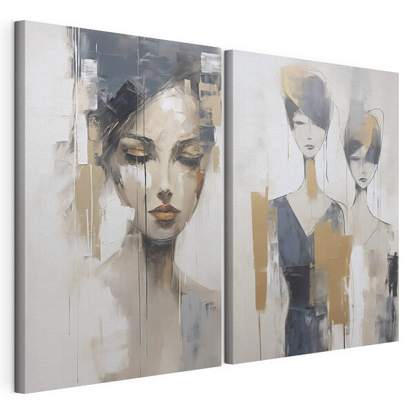 Tableau représentant une femme Impression sur toile modulaire Tableau représentant une femme