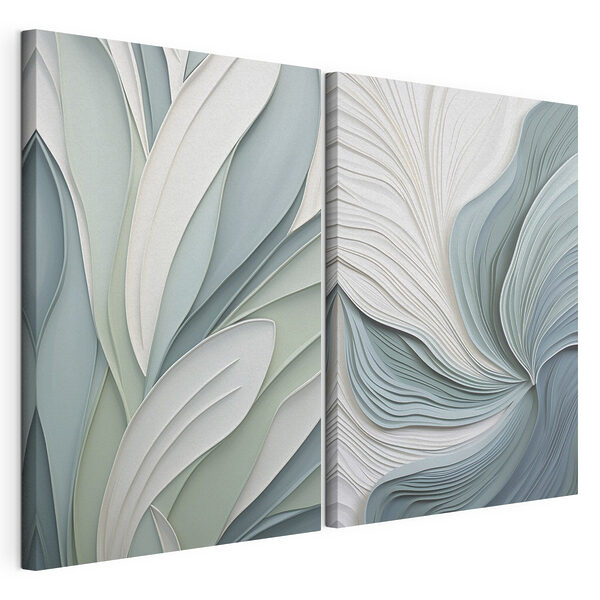 Impression sur toile modulaire De douces ondulations de couleurs et de formes