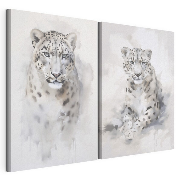 Peinture représentant un léopard Impression sur toile modulaire Peinture représentant un léopard